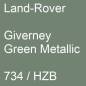 Preview: Land-Rover, Giverney Green Metallic, 734 / HZB.